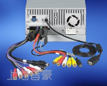 <b>4V / 6 聲道音頻預設輸出</b>  大小為 4 伏特的清澈音頻分別注入前置 (L/R)、后置 (L/R) 和超低音揚聲器的 2 個聲道，從而可以集成到各種音響系統(tǒng)。